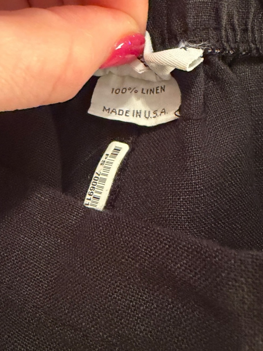 Women’s—Bryn Walker Black 100% Linen Cropped Sailor Pants. Size XX-Large. - Picture 10 of 11